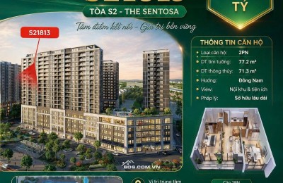Căn 2PN Đông Nam view Sông Mã The Sentosa Vinhomes Star City Thanh Hóa